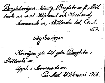 Bild på arkivkortet för arkivposten Bengtsbovägen