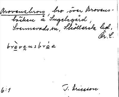 Bild på arkivkortet för arkivposten Brovensbron