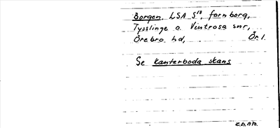 Bild på arkivkortet för arkivposten Borgen, se Kanterboda skans