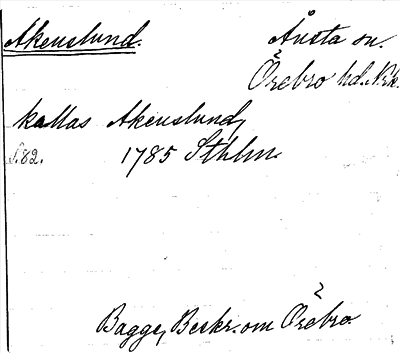 Bild på arkivkortet för arkivposten Akenslund