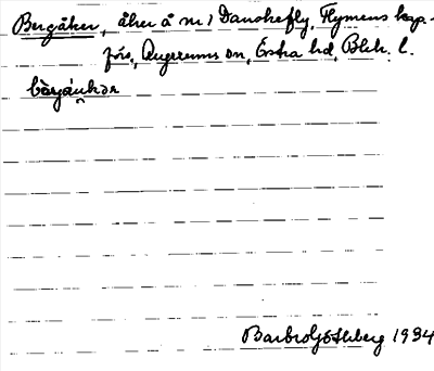 Bild på arkivkortet för arkivposten Bergåker