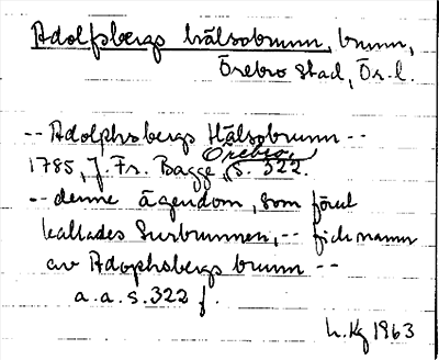 Bild på arkivkortet för arkivposten Adolfsbergs hälsobrunn