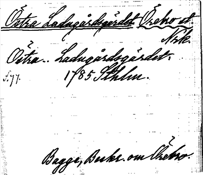 Bild på arkivkortet för arkivposten Östra Ladugårdsgärdet
