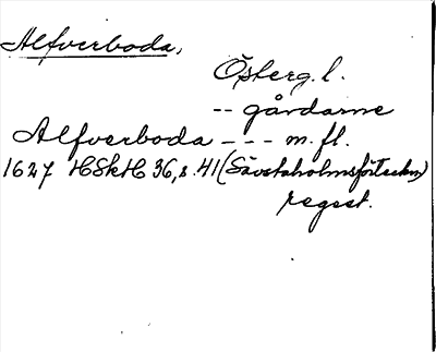 Bild på arkivkortet för arkivposten Alfverboda