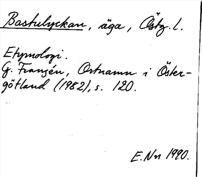 Bild på arkivkortet för arkivposten Bastulyckan
