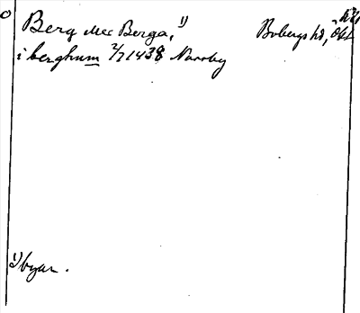 Bild på arkivkortet för arkivposten Berg eller Berga