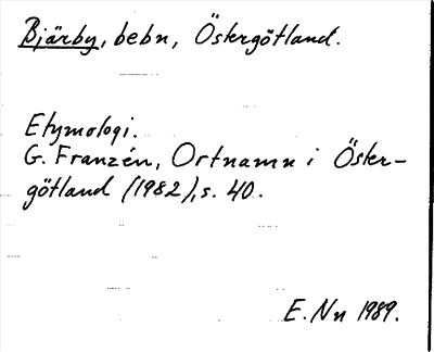 Bild på arkivkortet för arkivposten Bjärby