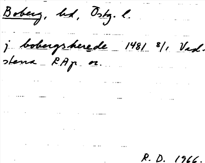 Bild på arkivkortet för arkivposten Boberg