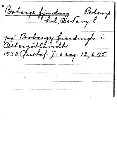 Bild på arkivkortet för arkivposten *Bobergs fjärding