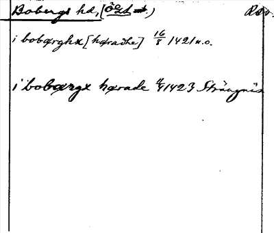 Bild på arkivkortet för arkivposten Bobergs hd