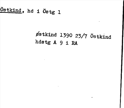 Bild på arkivkortet för arkivposten Östkind