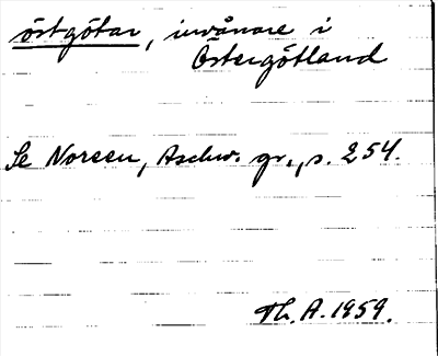 Bild på arkivkortet för arkivposten östgötar