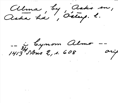 Bild på arkivkortet för arkivposten Alma