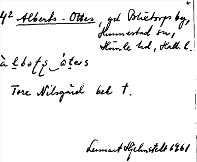 Bild på arkivkortet för arkivposten Alberts-Ottes