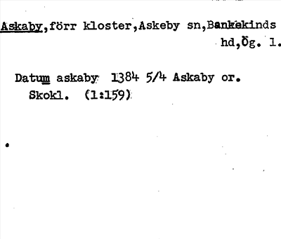 Bild på arkivkortet för arkivposten Askaby