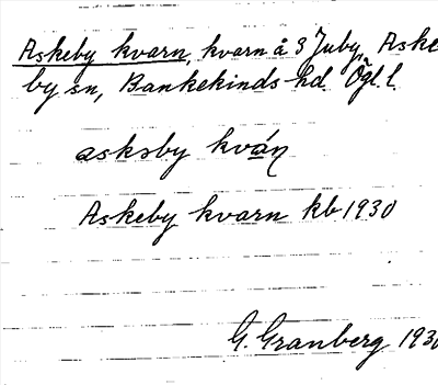 Bild på arkivkortet för arkivposten Askeby kvarn
