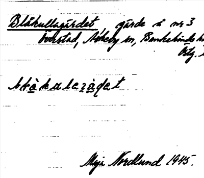 Bild på arkivkortet för arkivposten Blåkullagärdet