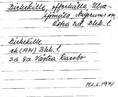 Bild på arkivkortet för arkivposten Birkekille