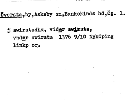 Bild på arkivkortet för arkivposten Översta