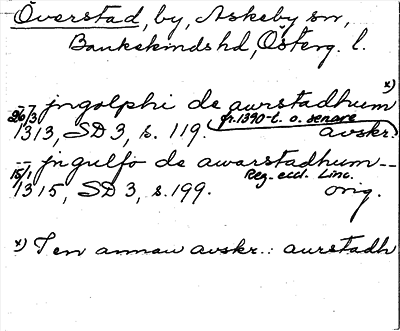 Bild på arkivkortet för arkivposten Överstad