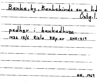 Bild på arkivkortet för arkivposten Banka