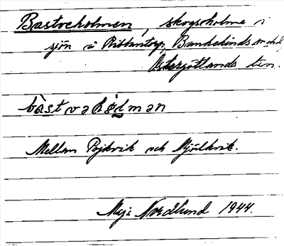 Bild på arkivkortet för arkivposten Bastreholmen