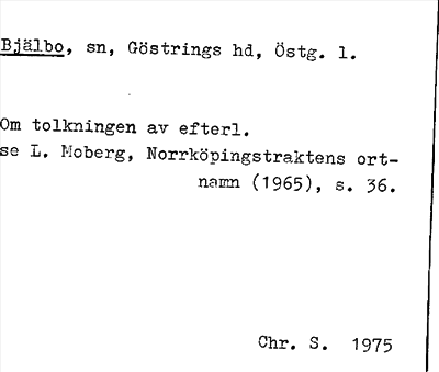 Bild på arkivkortet för arkivposten Bjälbo