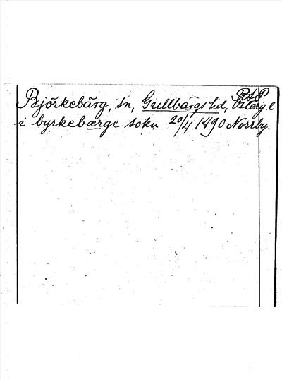 Bild på arkivkortet för arkivposten Björkebärg