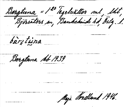 Bild på arkivkortet för arkivposten Bergtuna