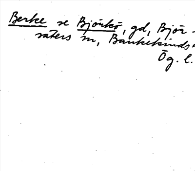 Bild på arkivkortet för arkivposten Berke