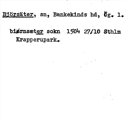 Bild på arkivkortet för arkivposten Björsäter