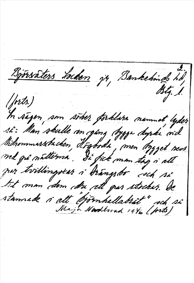 Bild på arkivkortet för arkivposten Björsäters Socken
