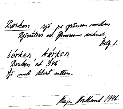 Bild på arkivkortet för arkivposten Borken