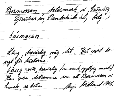 Bild på arkivkortet för arkivposten Bosmossen