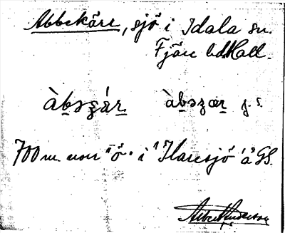 Bild på arkivkortet för arkivposten Abbekärr