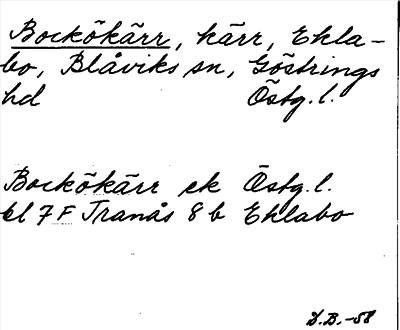 Bild på arkivkortet för arkivposten Bockökärr