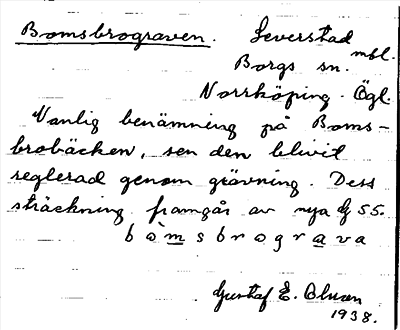 Bild på arkivkortet för arkivposten Bomsbrograven