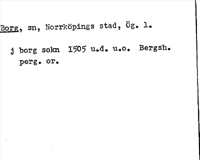 Bild på arkivkortet för arkivposten Borg