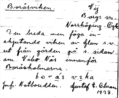 Bild på arkivkortet för arkivposten Boråsviken