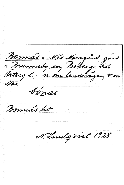 Bild på arkivkortet för arkivposten Bonnäs