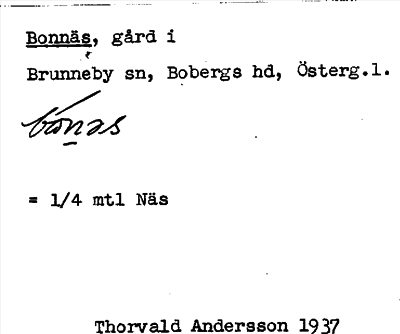Bild på arkivkortet för arkivposten Bonnäs