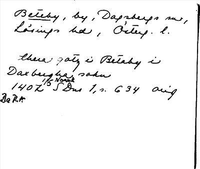 Bild på arkivkortet för arkivposten Beteby