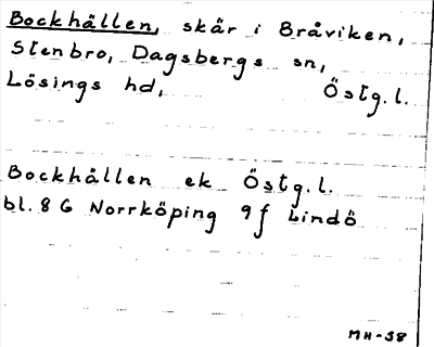 Bild på arkivkortet för arkivposten Bockhällen