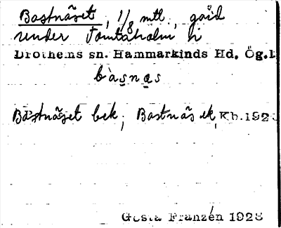 Bild på arkivkortet för arkivposten Bastnäset