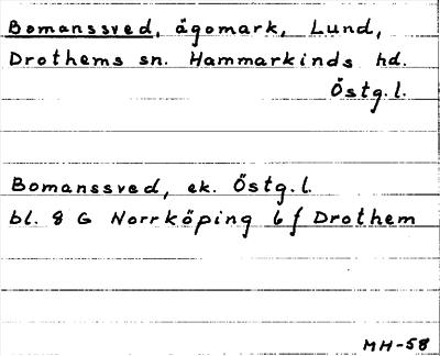 Bild på arkivkortet för arkivposten Bomanssved