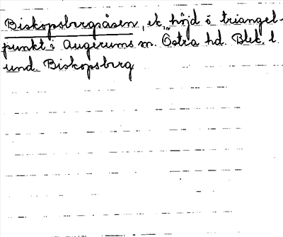 Bild på arkivkortet för arkivposten Biskopsbergsåsen