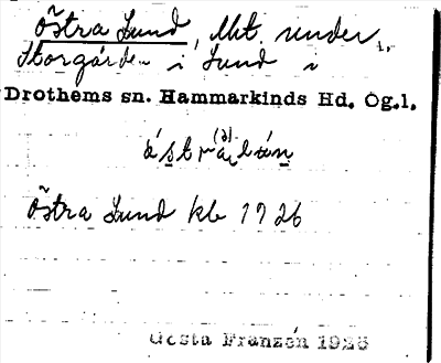 Bild på arkivkortet för arkivposten Östra Lund