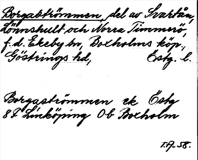 Bild på arkivkortet för arkivposten Borgaströmmen