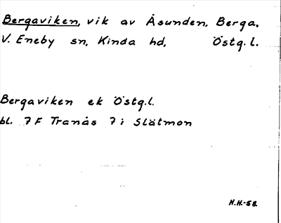Bild på arkivkortet för arkivposten Bergaviken