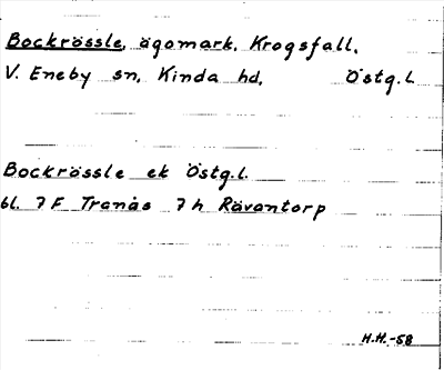 Bild på arkivkortet för arkivposten Bockrössle